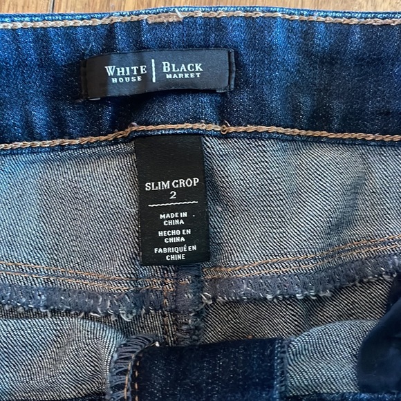 White House Black Market Slim Crop Jeans - Picture 3 of 4